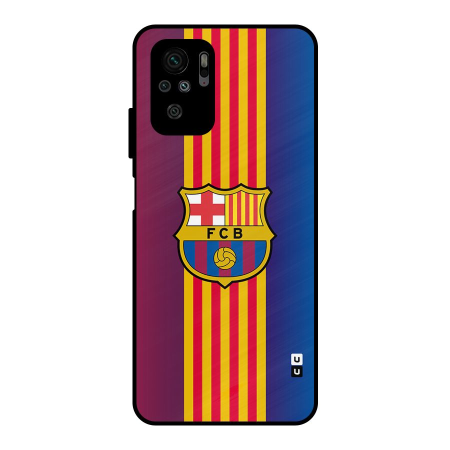 Club Barcelona Metal Back Case for Redmi Note 10S