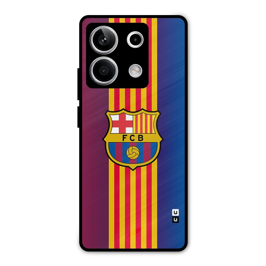 Club Barcelona Metal Back Case for Redmi Note 13 5G
