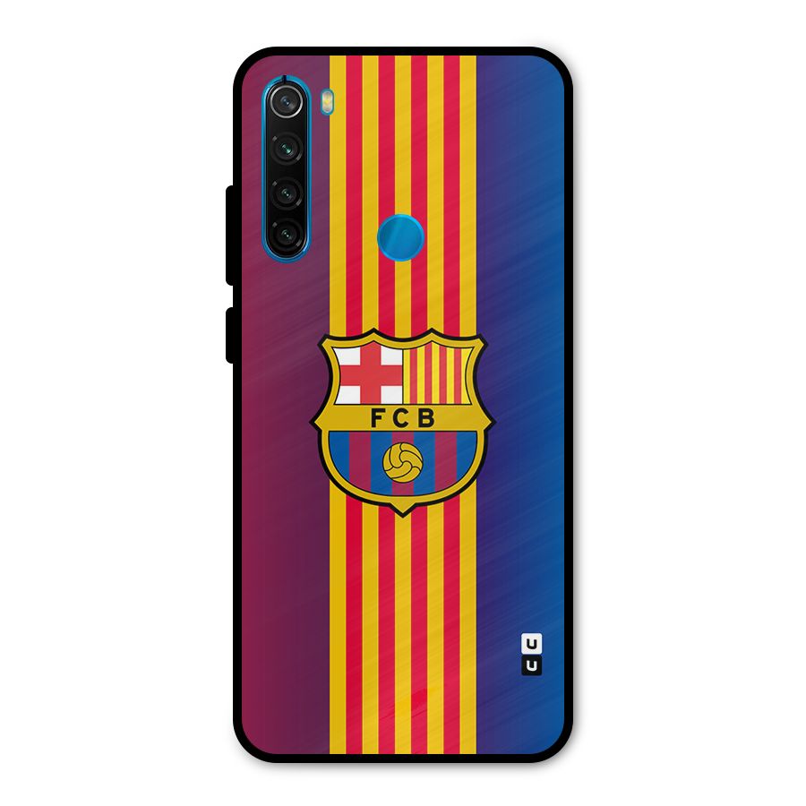 Club Barcelona Metal Back Case for Redmi Note 8