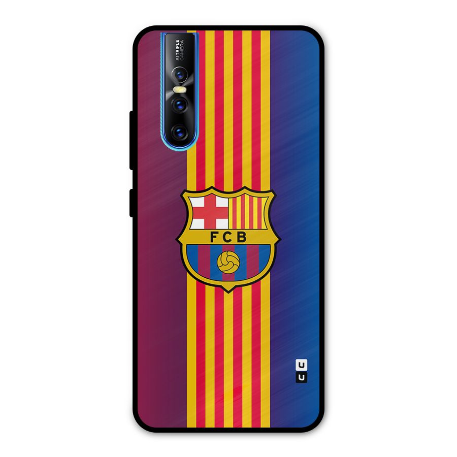 Club Barcelona Metal Back Case for Vivo V15 Pro