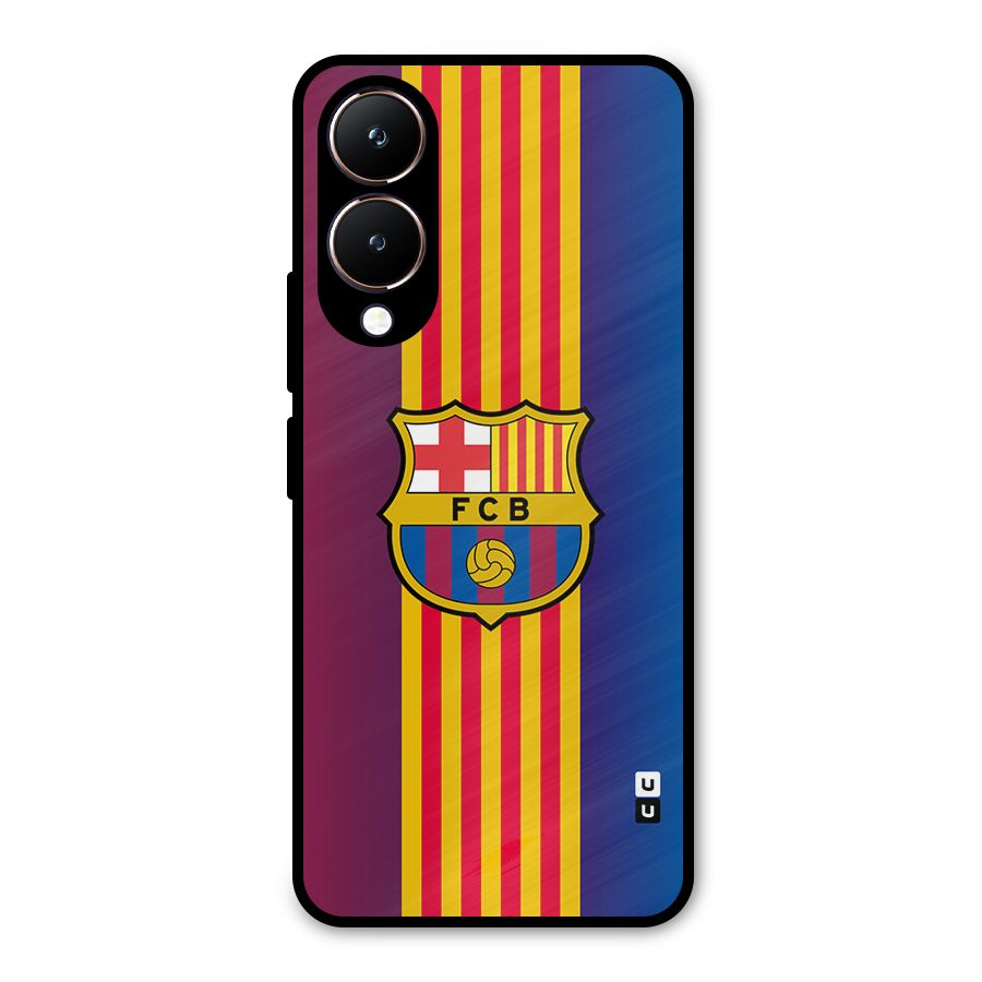 Club Barcelona Metal Back Case for Vivo Y28