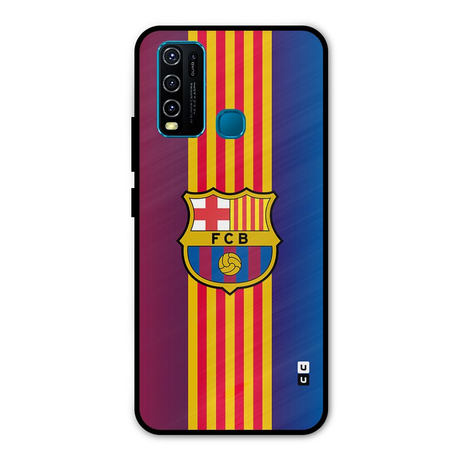 Club Barcelona Metal Back Case for Vivo Y30