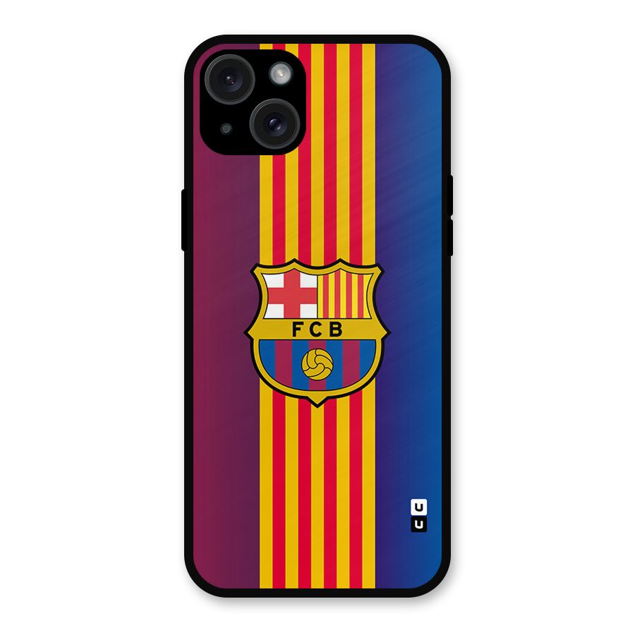 Club Barcelona Metal Back Case for iPhone 15 Plus