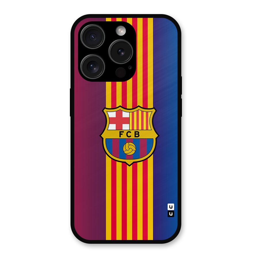 Club Barcelona Metal Back Case for iPhone 15 Pro