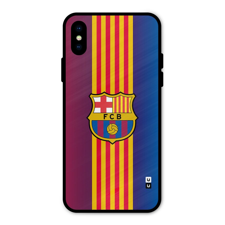 Club Barcelona Metal Back Case for iPhone X