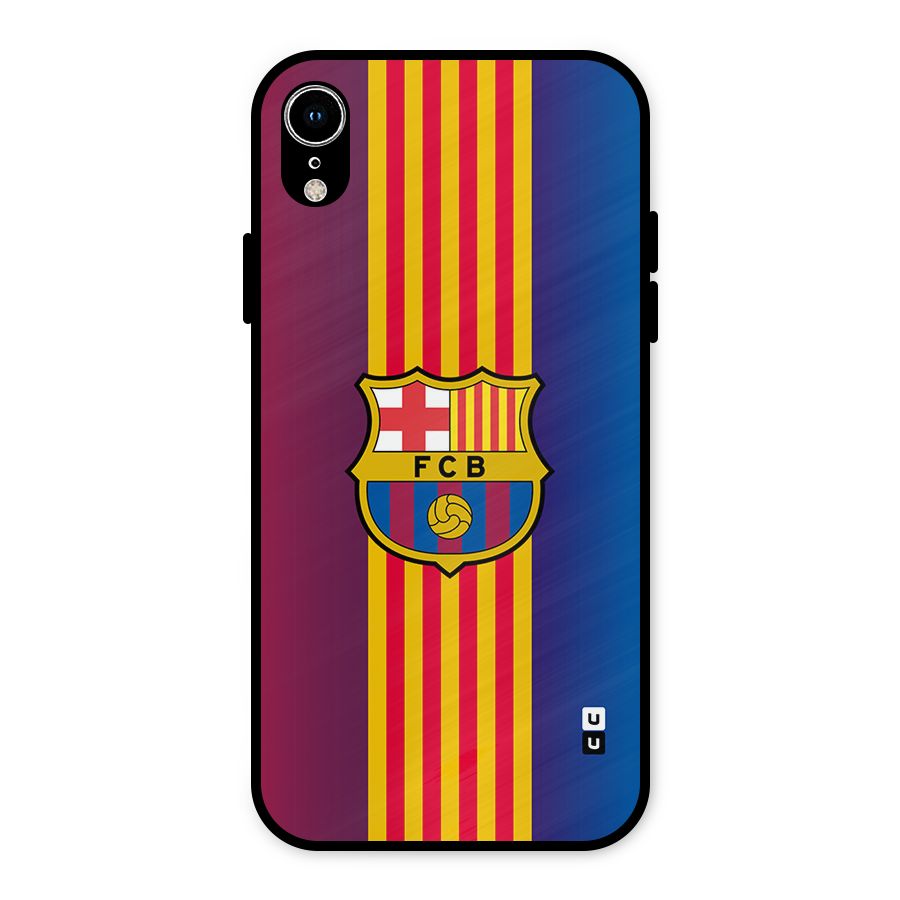 Club Barcelona Metal Back Case for iPhone XR