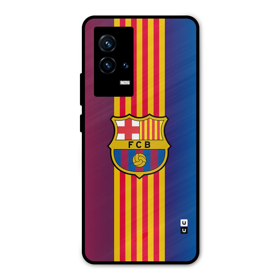 Club Barcelona Metal Back Case for iQOO 9 5G