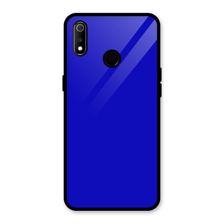 Cobalt Blue Glass Back Case for Realme 3i