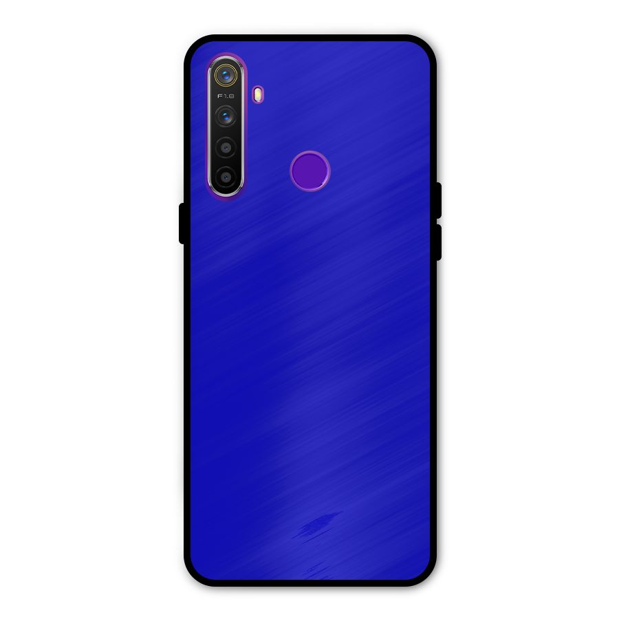 Cobalt Blue Glass Back Case for Realme 5s