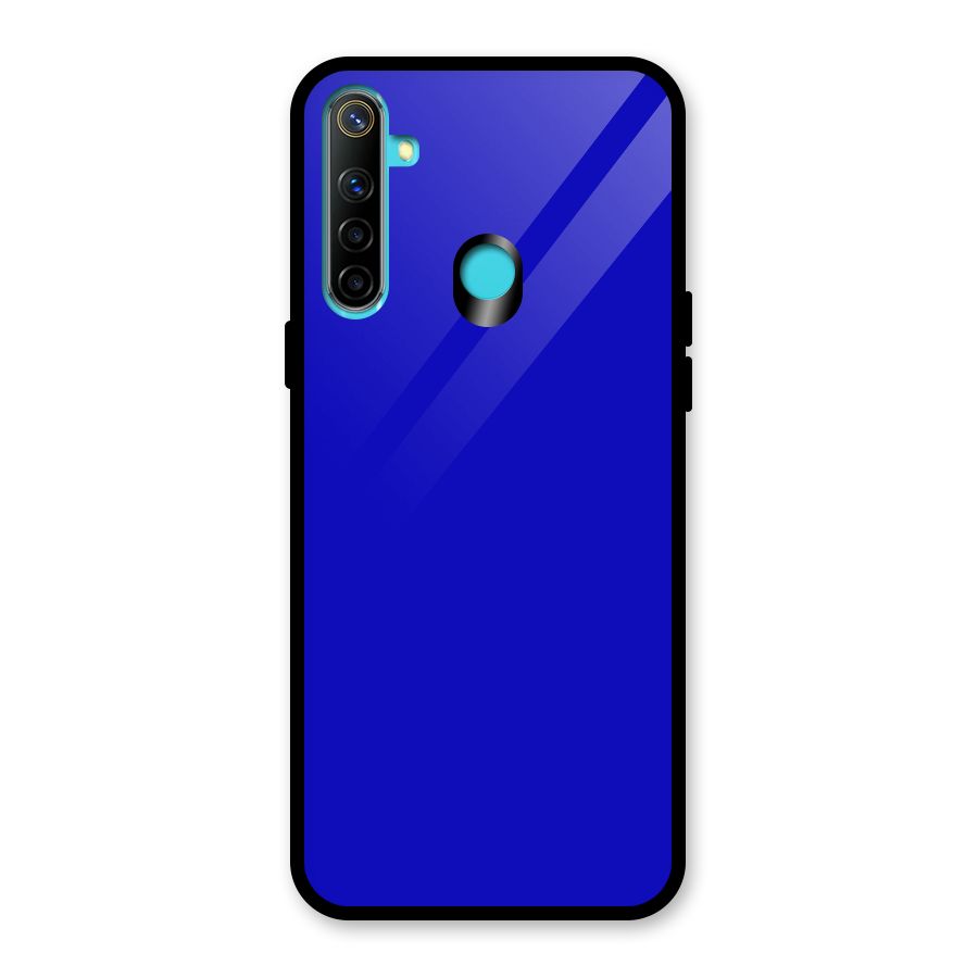 Cobalt Blue Glass Back Case for Realme Narzo 10