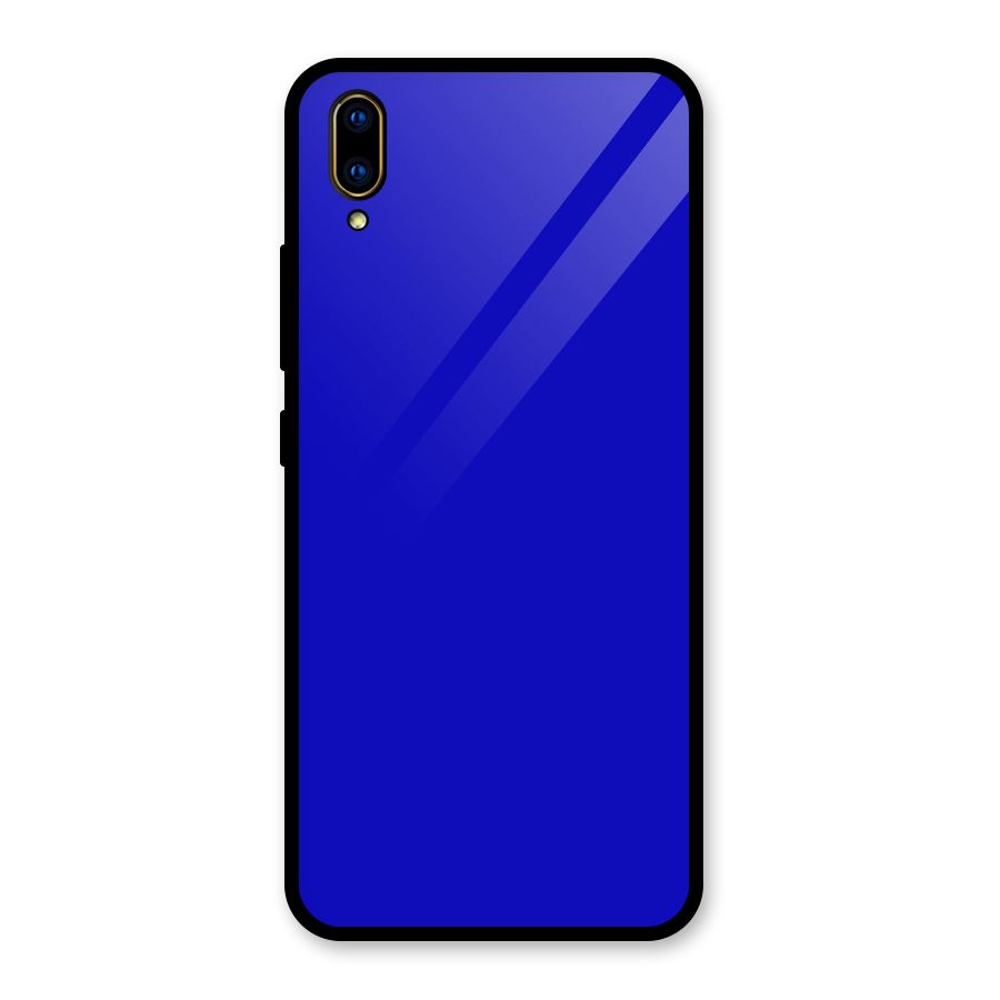 Cobalt Blue Glass Back Case for Vivo V11 Pro
