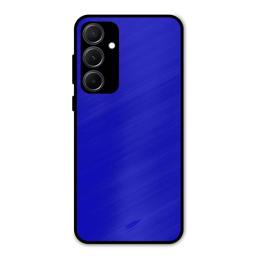 Cobalt Blue Metal Back Case for Galaxy A35