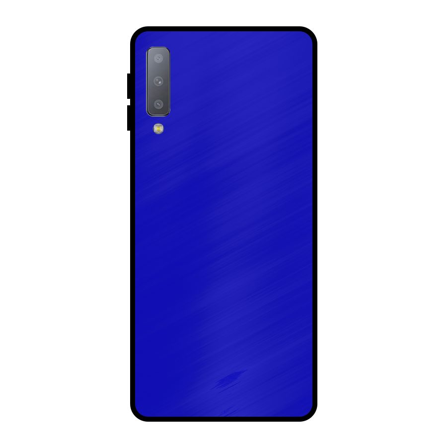 Cobalt Blue Metal Back Case for Galaxy A7 (2018)