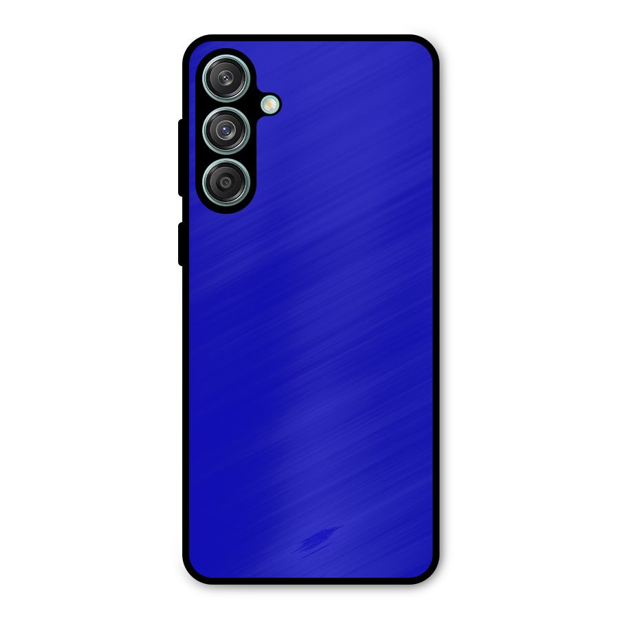 Cobalt Blue Metal Back Case for Galaxy M55 5G