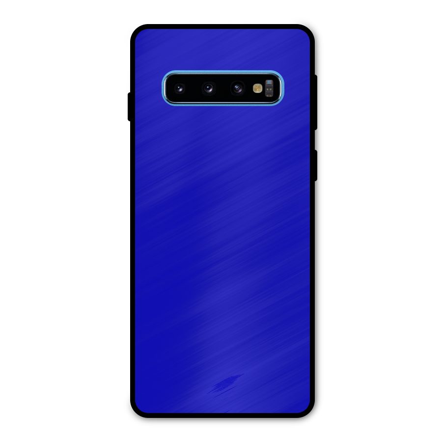 Cobalt Blue Metal Back Case for Galaxy S10