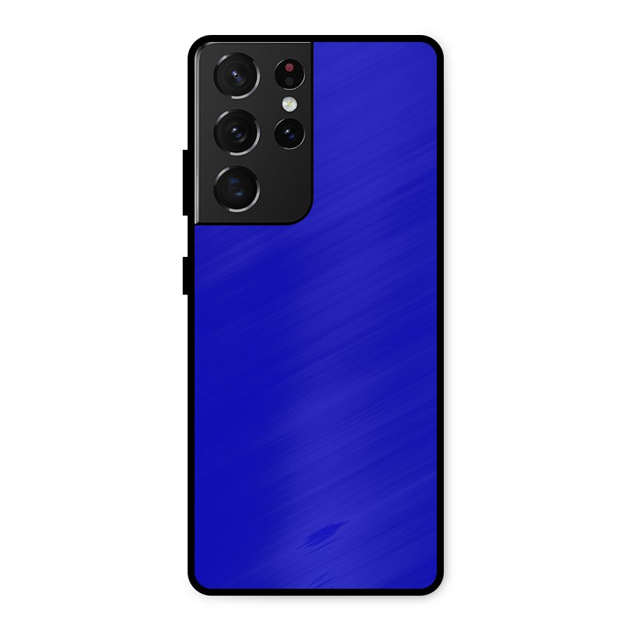 Cobalt Blue Metal Back Case for Galaxy S21 Ultra 5G