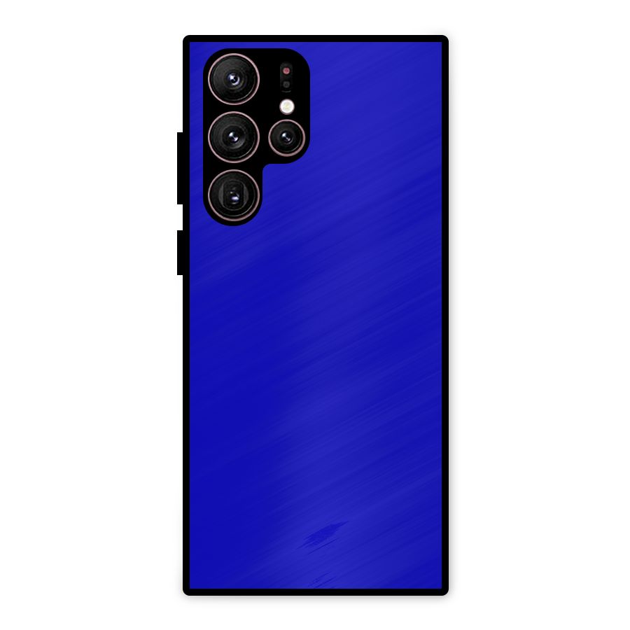 Cobalt Blue Metal Back Case for Galaxy S22 Ultra 5G