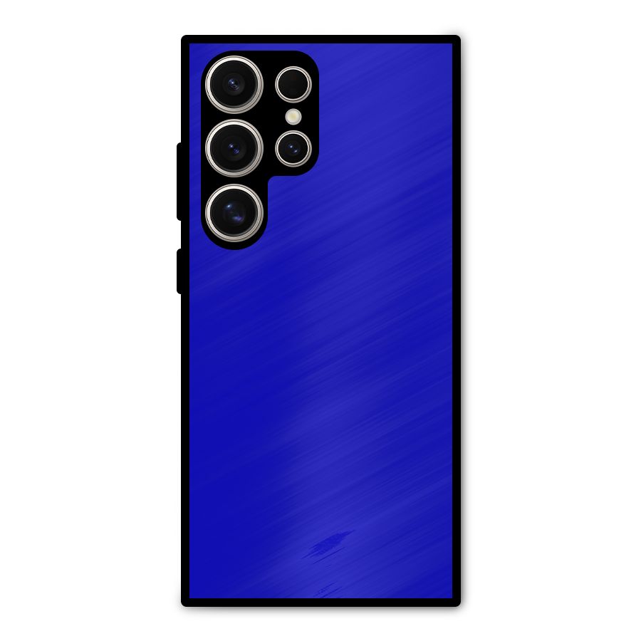 Cobalt Blue Metal Back Case for Galaxy S24 Ultra
