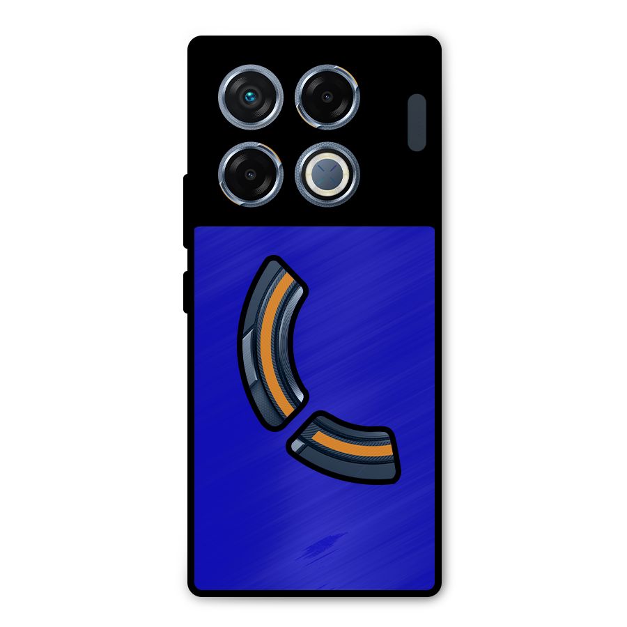 Cobalt Blue Metal Back Case for Infinix GT 20 Pro