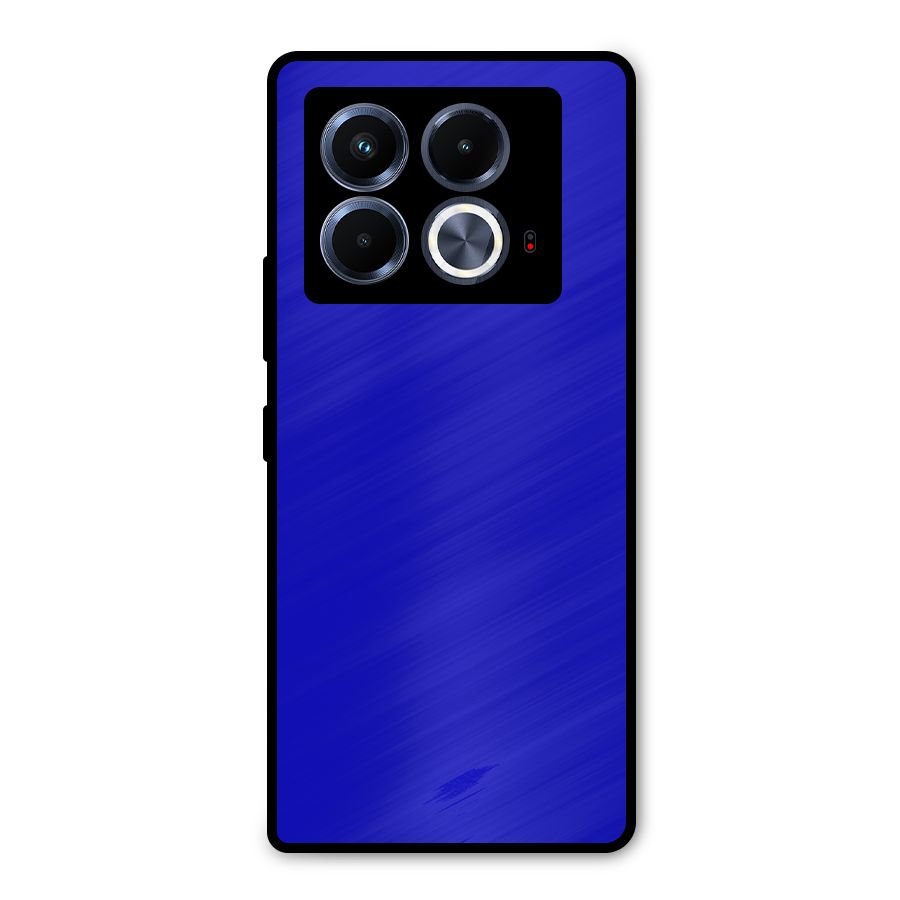 Cobalt Blue Metal Back Case for Infinix Note 40 5G