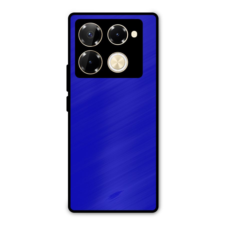 Cobalt Blue Metal Back Case for Infinix Note 40 Pro