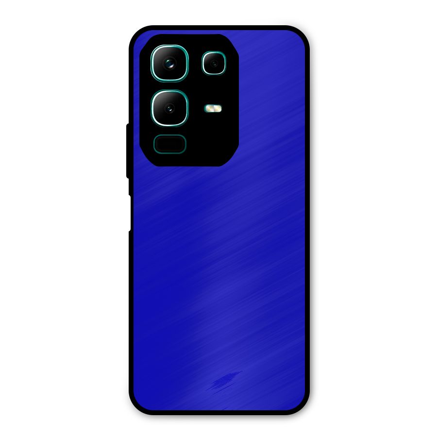 Cobalt Blue Metal Back Case for Infinix Note 50x
