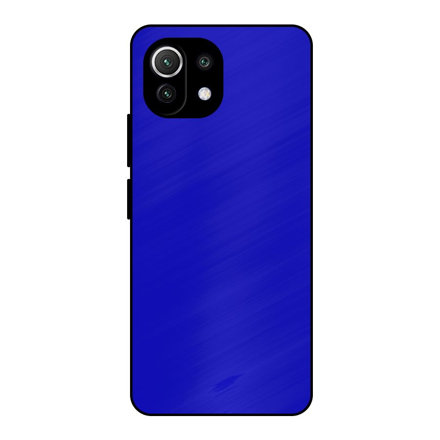 Cobalt Blue Metal Back Case for Mi 11 Lite NE 5G