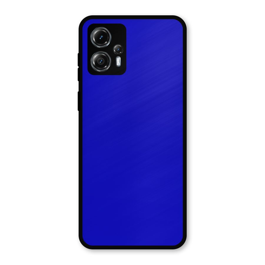 Cobalt Blue Metal Back Case for Moto G13