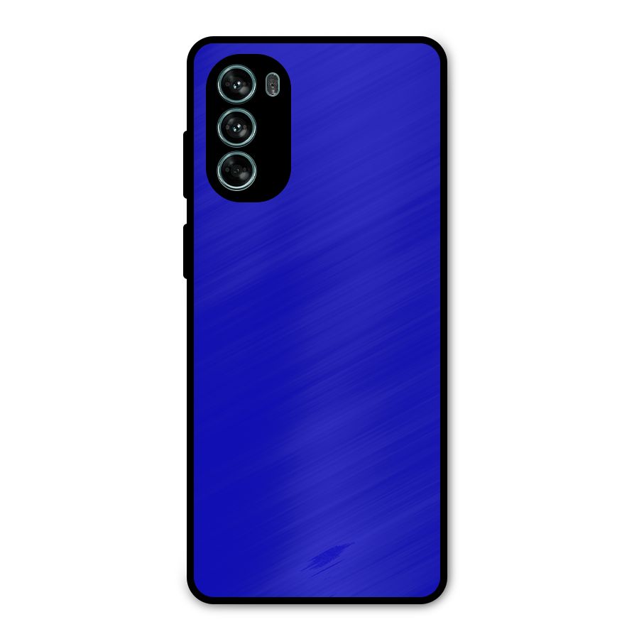 Cobalt Blue Metal Back Case for Moto G62