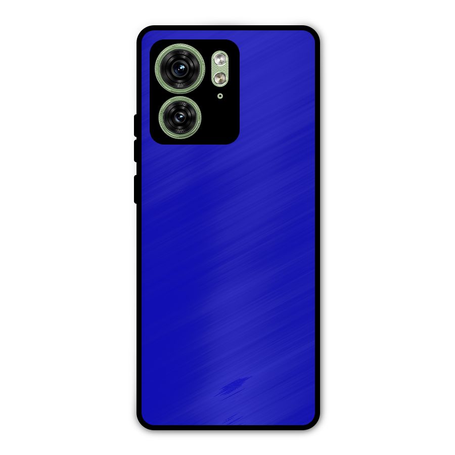 Cobalt Blue Metal Back Case for Motorola Edge 40 5G