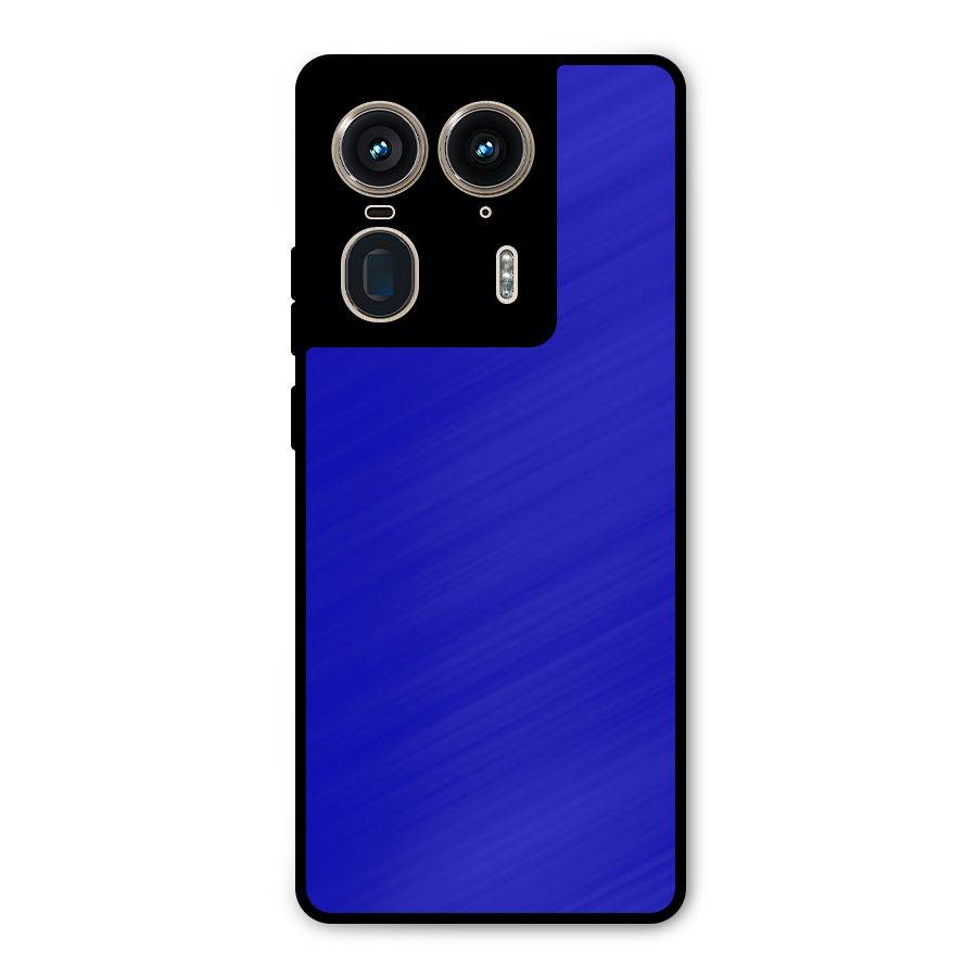 Cobalt Blue Metal Back Case for Motorola Edge 50 Ultra