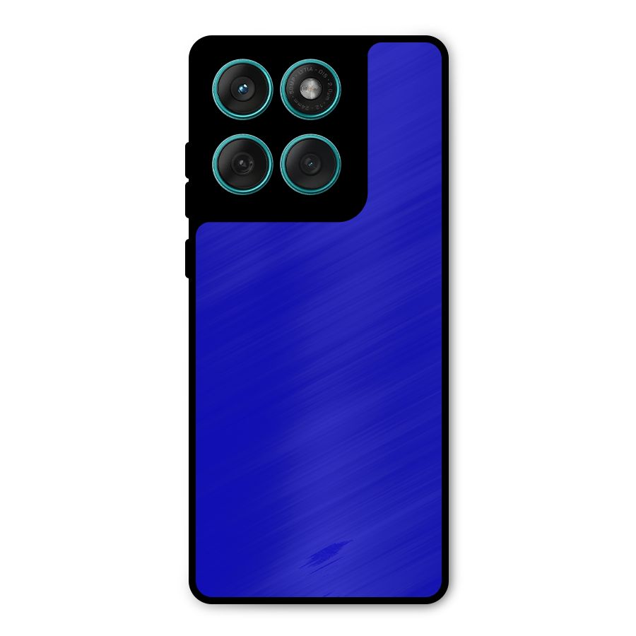 Cobalt Blue Metal Back Case for Motorola Edge 60