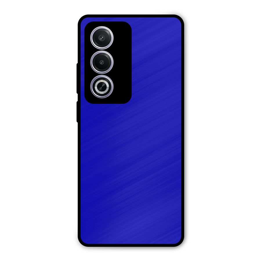 Cobalt Blue Metal Back Case for Oppo A3 Pro