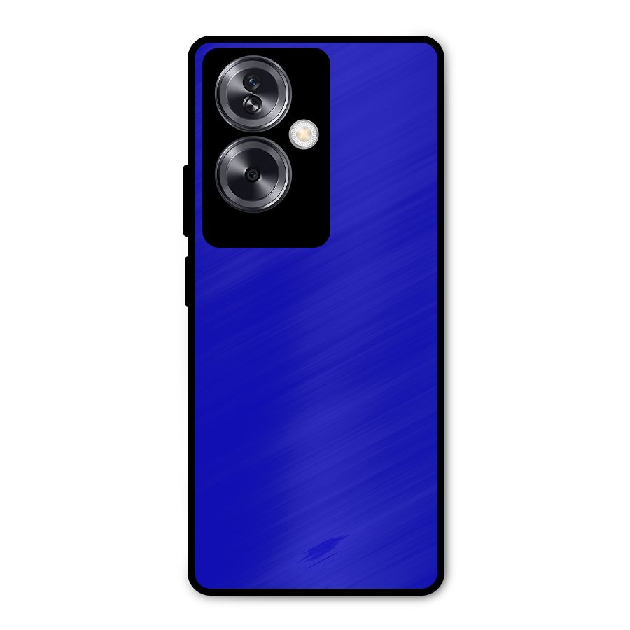 Cobalt Blue Metal Back Case for Oppo A79 5G