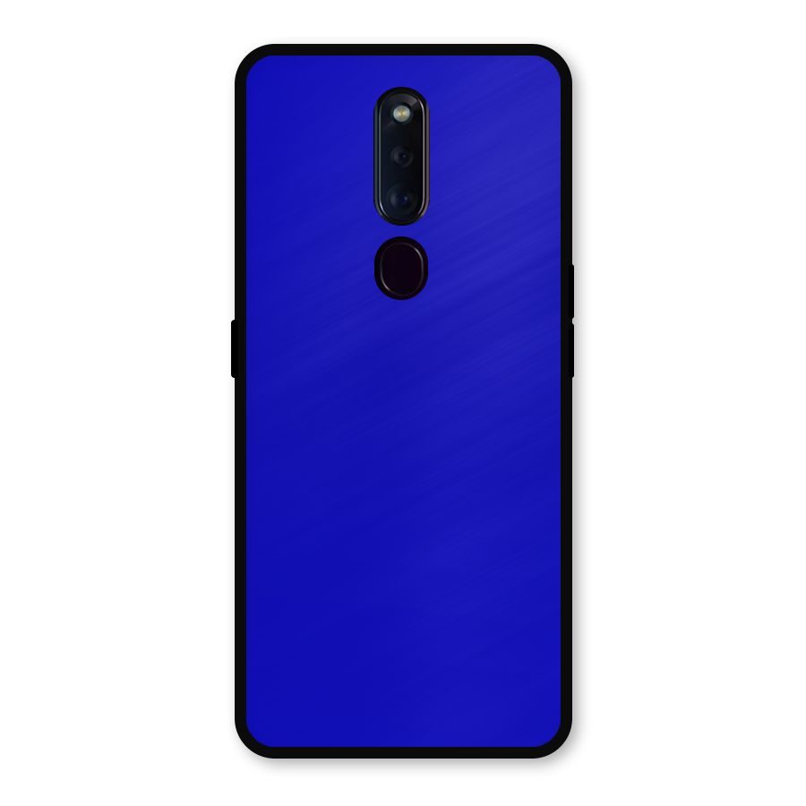 Cobalt Blue Metal Back Case for Oppo F11 Pro
