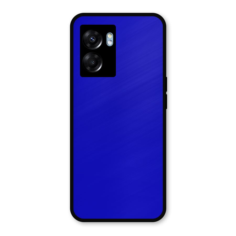 Cobalt Blue Metal Back Case for Oppo K10 (5G)