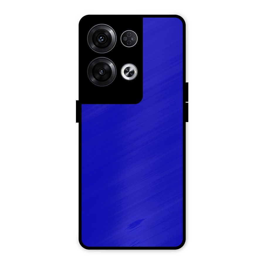 Cobalt Blue Metal Back Case for Oppo Reno8 Pro 5G