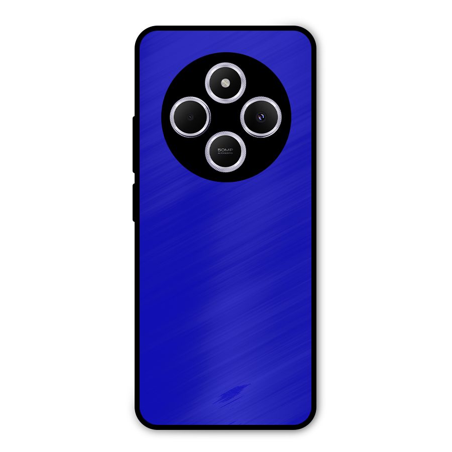 Cobalt Blue Metal Back Case for Poco C75 5G