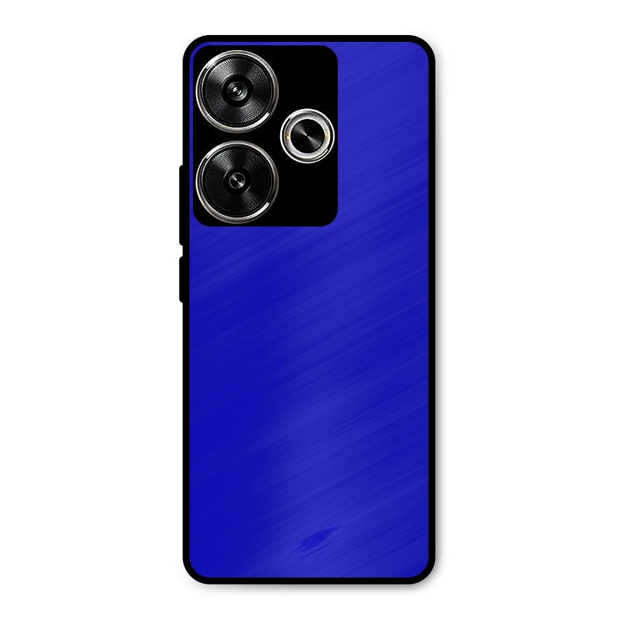 Cobalt Blue Metal Back Case for Poco F6