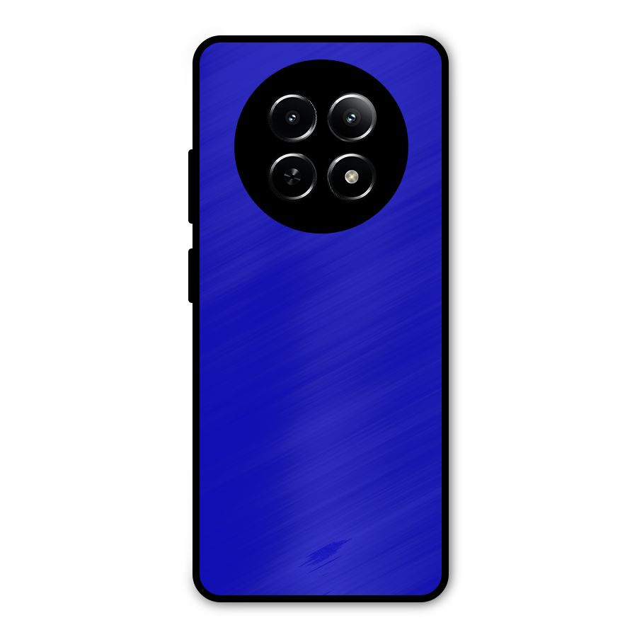 Cobalt Blue Metal Back Case for Realme 13