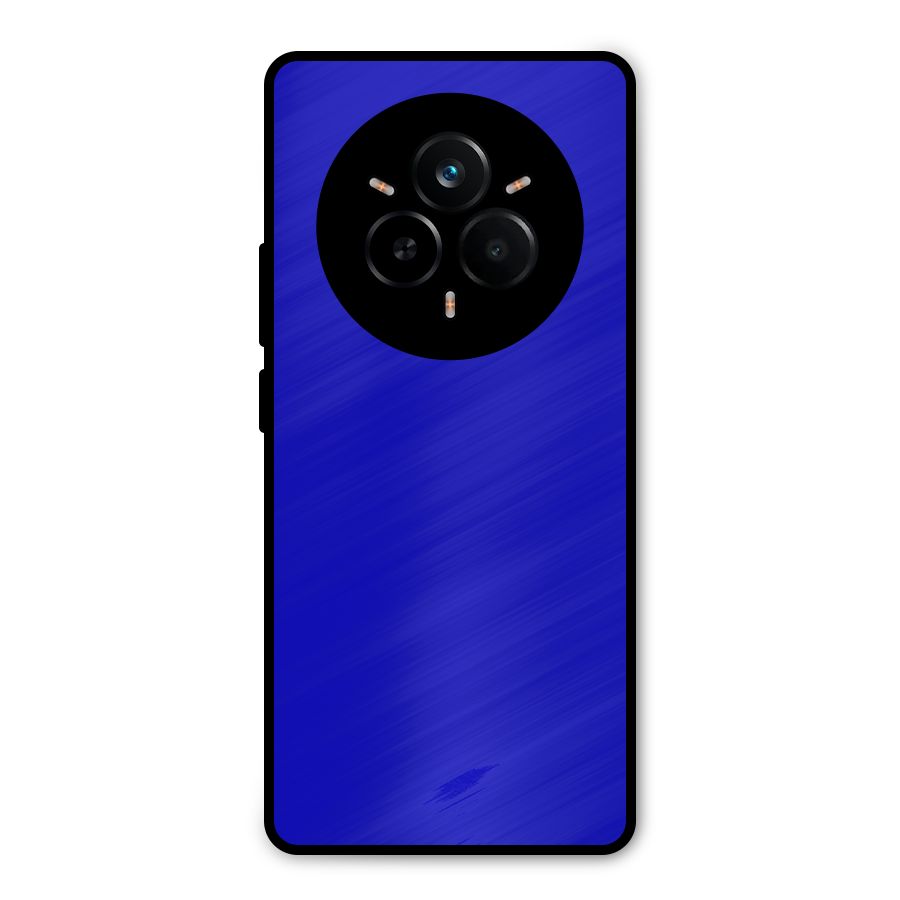 Cobalt Blue Metal Back Case for Realme 14 Pro