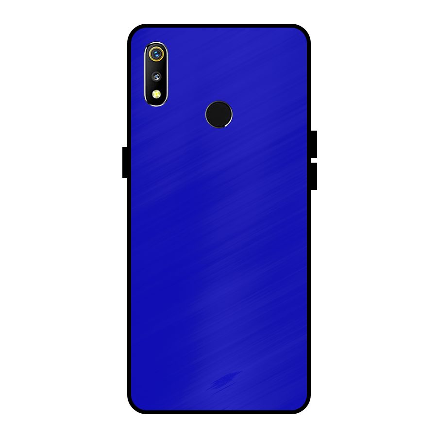 Cobalt Blue Metal Back Case for Realme 3i