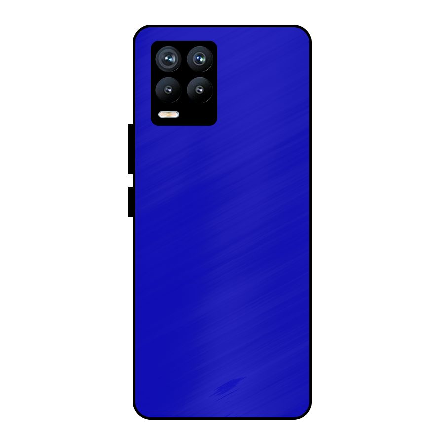 Cobalt Blue Metal Back Case for Realme 8 Pro