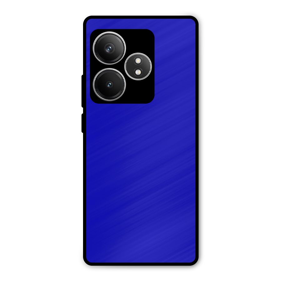 Cobalt Blue Metal Back Case for Realme GT 6T