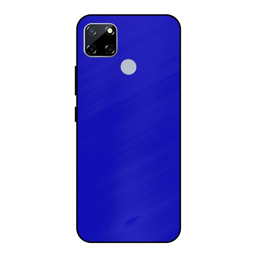 Cobalt Blue Metal Back Case for Realme Narzo 30A