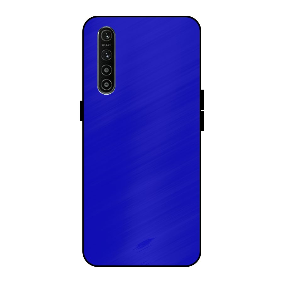 Cobalt Blue Metal Back Case for Realme XT