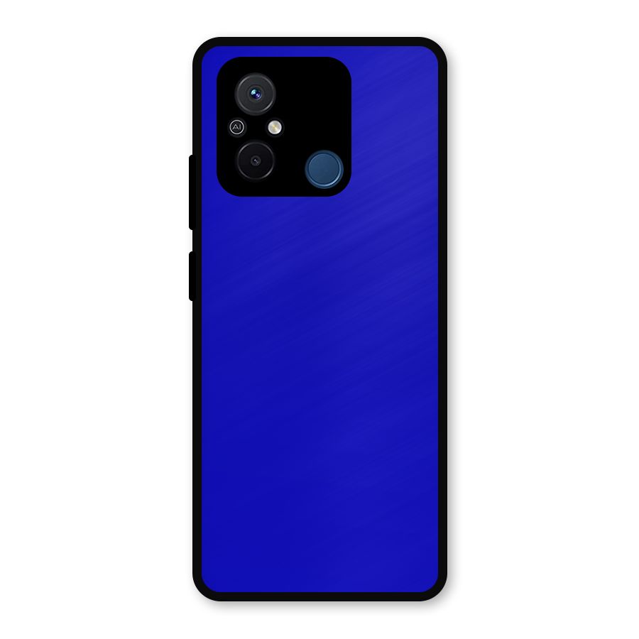 Cobalt Blue Metal Back Case for Redmi 12C