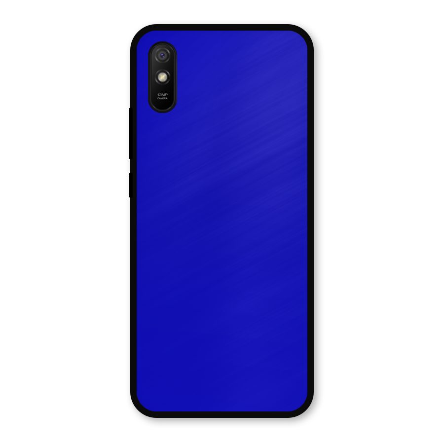 Cobalt Blue Metal Back Case for Redmi 9a