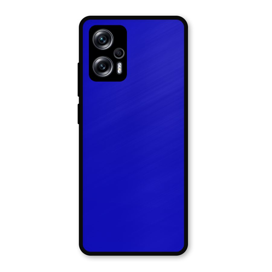 Cobalt Blue Metal Back Case for Redmi K50i