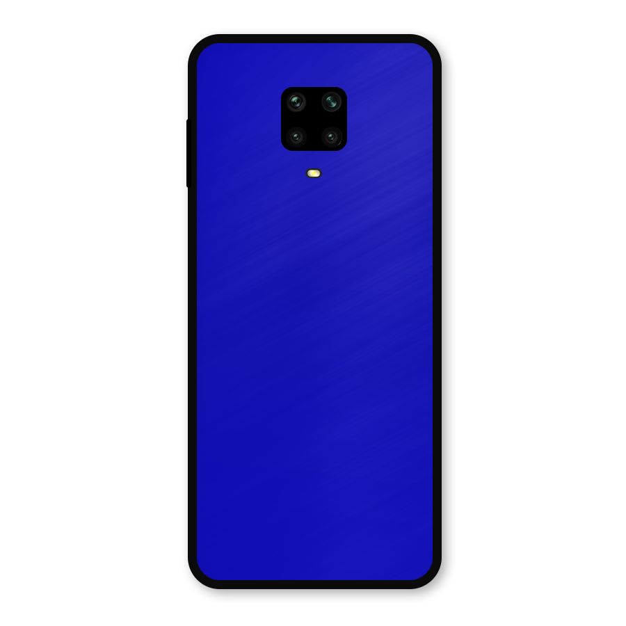 Cobalt Blue Metal Back Case for Redmi Note 9 Pro